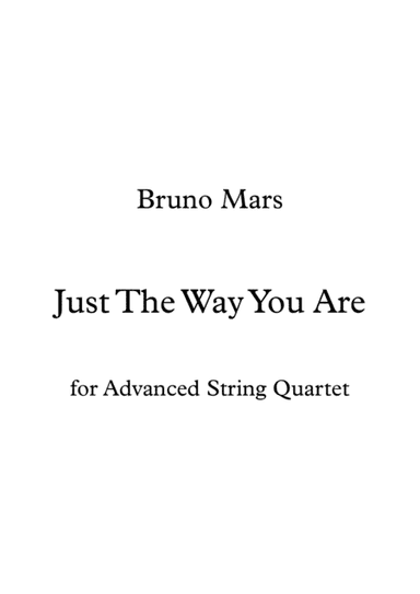 Just The Way You Are (arr. James Cheung)