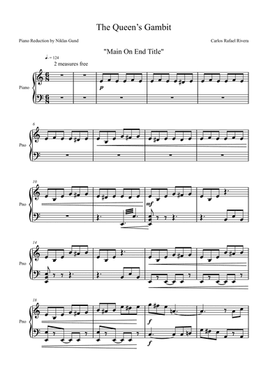 The Queen's Gambit (arr. Niklas Gund)