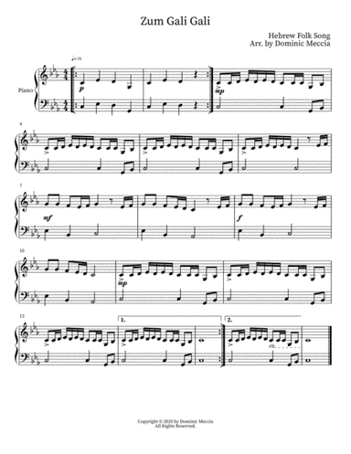 Zum Gali Gali (arr. Dominic Meccia)