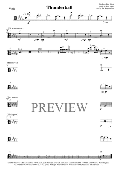 Thunderball (arr. Jan Angermüller)