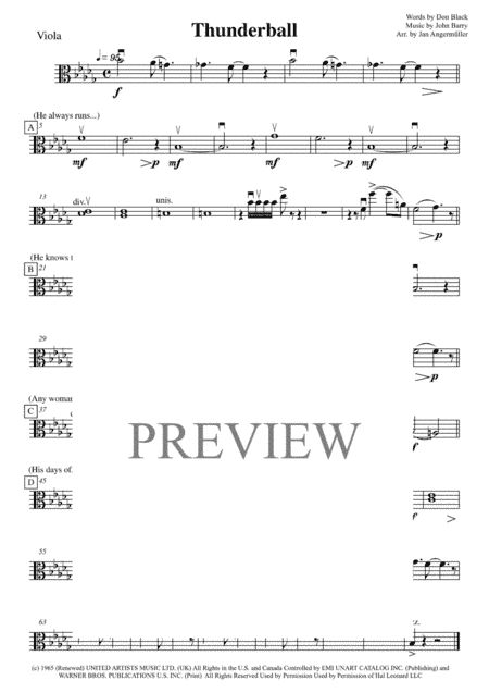 Thunderball (arr. Jan Angermüller)