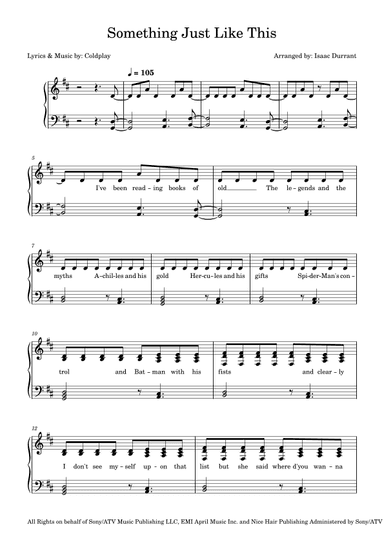 Something Just Like This (arr. Isaac Durrant)