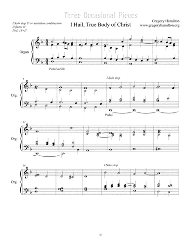 Three Liturgical Pieces for Organ