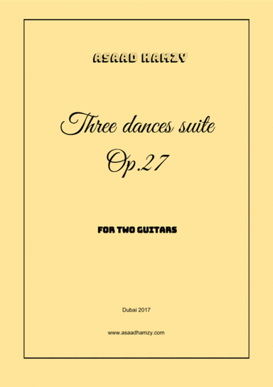 Three dances suite for two Guitars Op.27