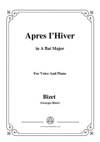 Bizet-Apres I'Hiver in A flat Major,for voice and piano (arr. MSM)
