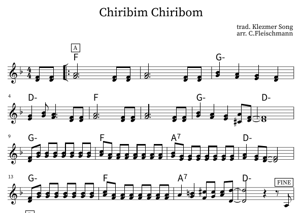 Chiribim Chiribom (arr. Christoph Fleischmann)