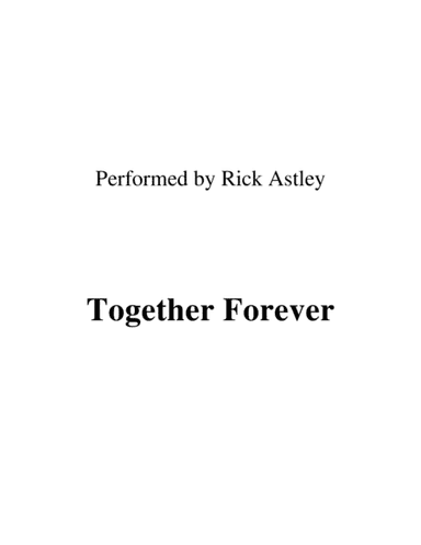 Together Forever (arr. Ronn M)