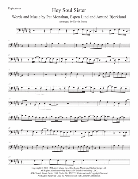 Hey, Soul Sister (arr. Kevin Busse)