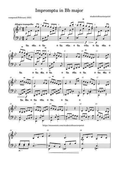 Impromptu In Bb major