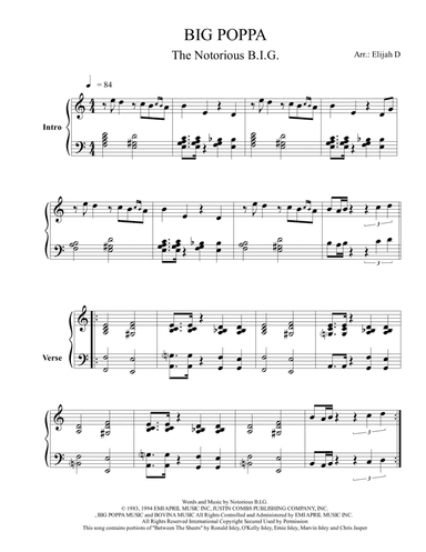 Big Poppa (arr. Music Greatness)