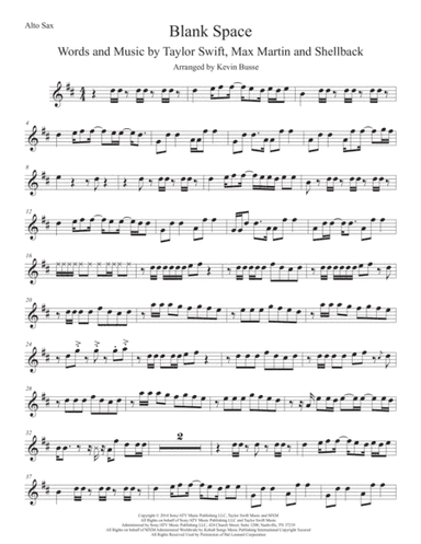 Blank Space (arr. Kevin Busse)