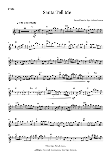 Santa Tell Me (arr. Music Ad Lib)