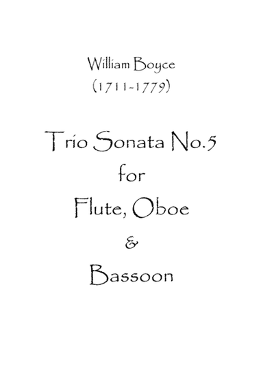 Trio Sonata No.5 (arr. Spence Bundy)