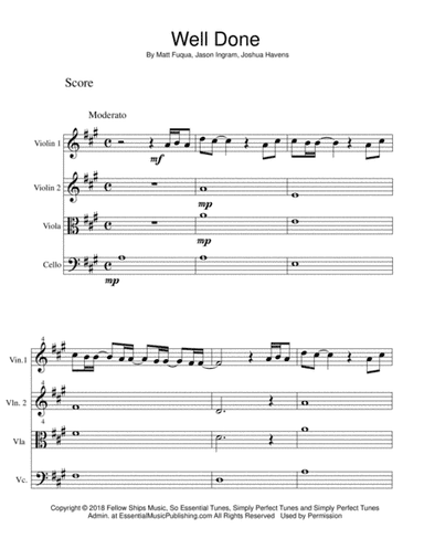 Well Done (arr. Jennifer Case)