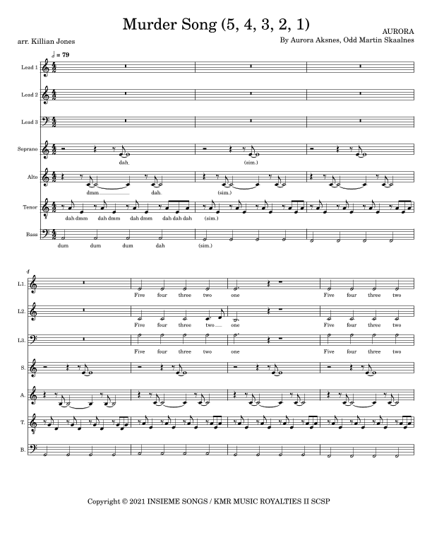 Murder Song (arr. Killian Jones)