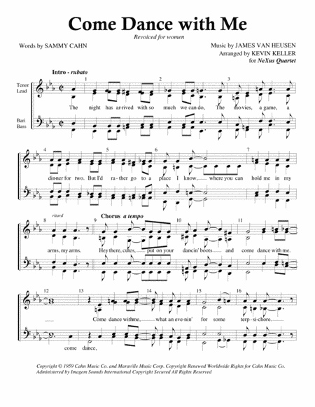 Come Dance With Me (arr. Kevin Keller)