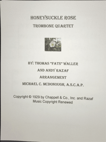 Honeysuckle Rose (arr. Dr. Michael C. McDonough A.S.C.A.P.)