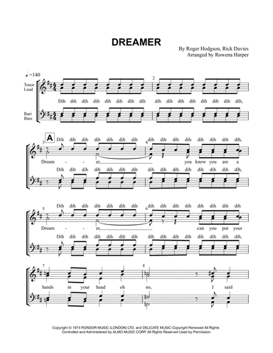 Dreamer (arr. Rowena Harper)
