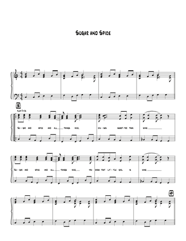 Sugar And Spice (arr. Chris Biegler)