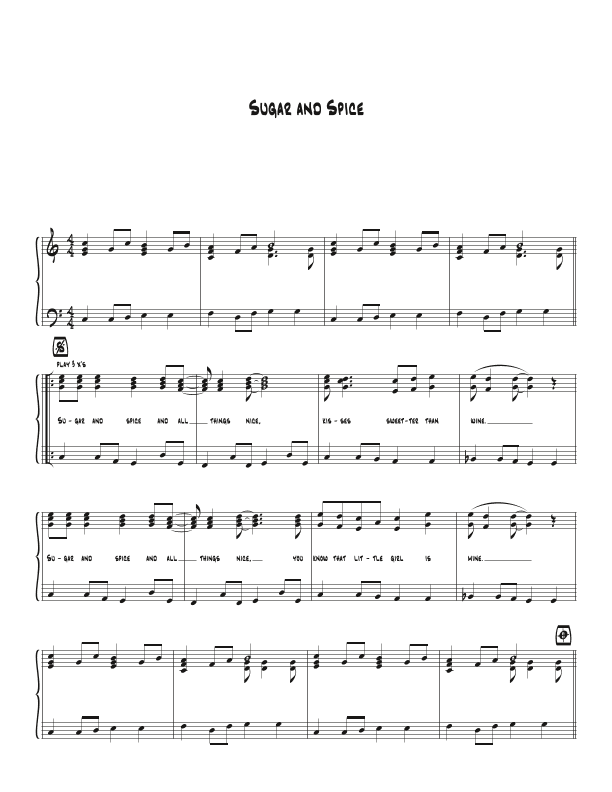 Sugar And Spice (arr. Chris Biegler)