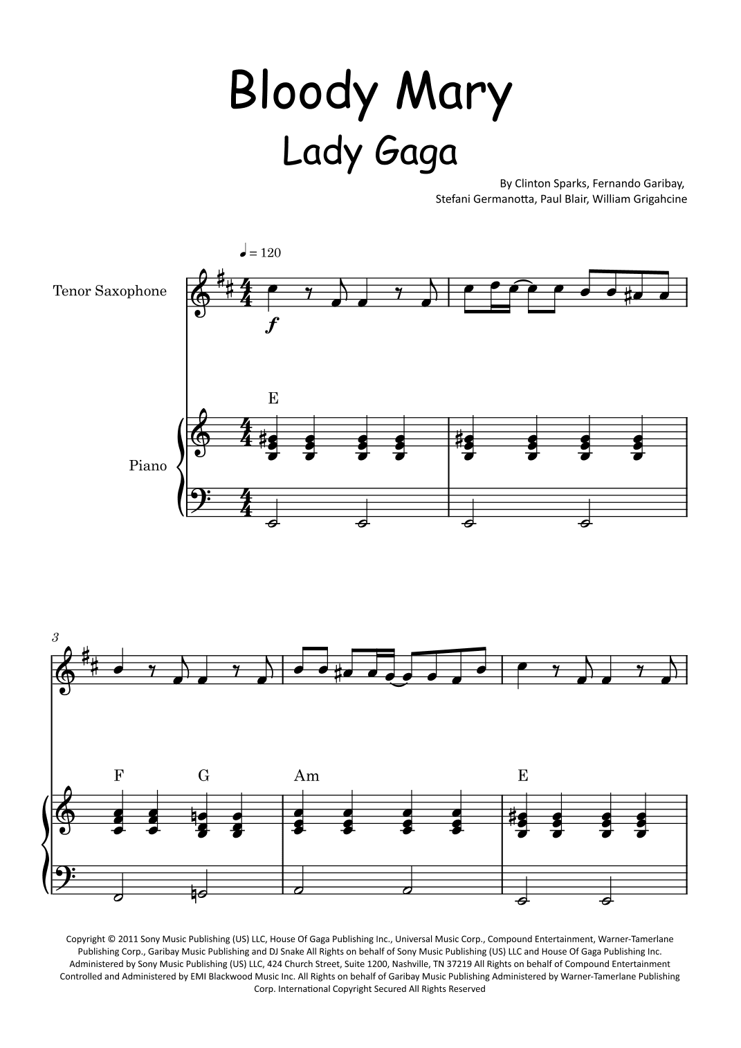 Bloody Mary (arr. Glauco Fernandes)