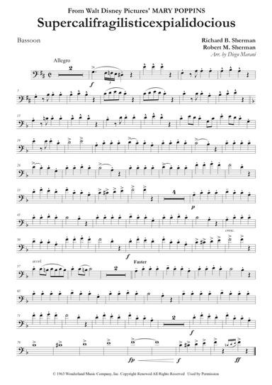 Supercalifragilisticexpialidocious (arr. Diego Marani)