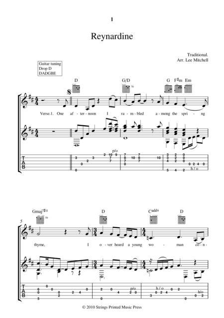 REYNARDINE (arr. Lee Mitchell)