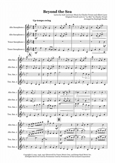 Beyond The Sea (arr. Kayleigh Huelin)