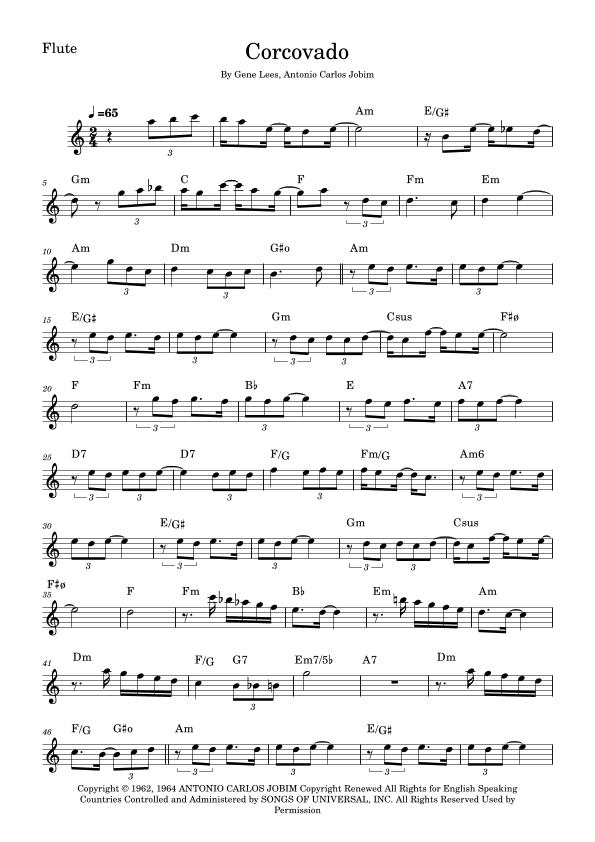 Quiet Nights Of Quiet Stars (corcovado) (arr. Fabio Eduardo de Oliveira)