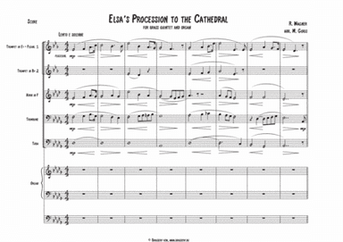 Elsa's Procession to the Cathedral for brass quintet and organ (arr. Marc Goris)