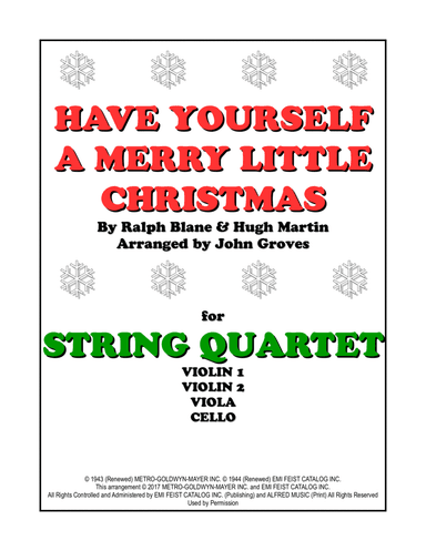 Have Yourself A Merry Little Christmas (arr. John Groves)