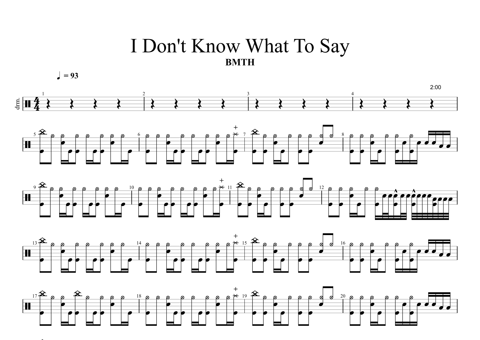 I Don't Know What To Say (arr. Cyril Mayer)