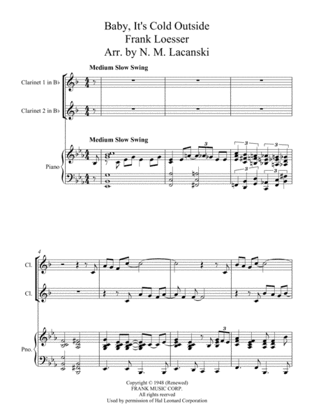 Baby, It's Cold Outside (arr. Nick Lacanski)