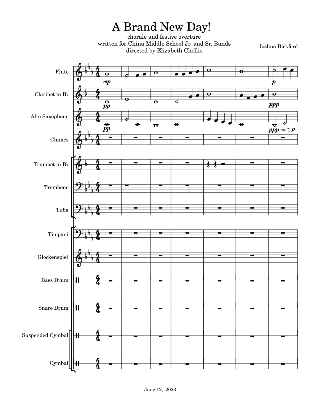 A Brand New Day: Chorale and Festive Overture for band