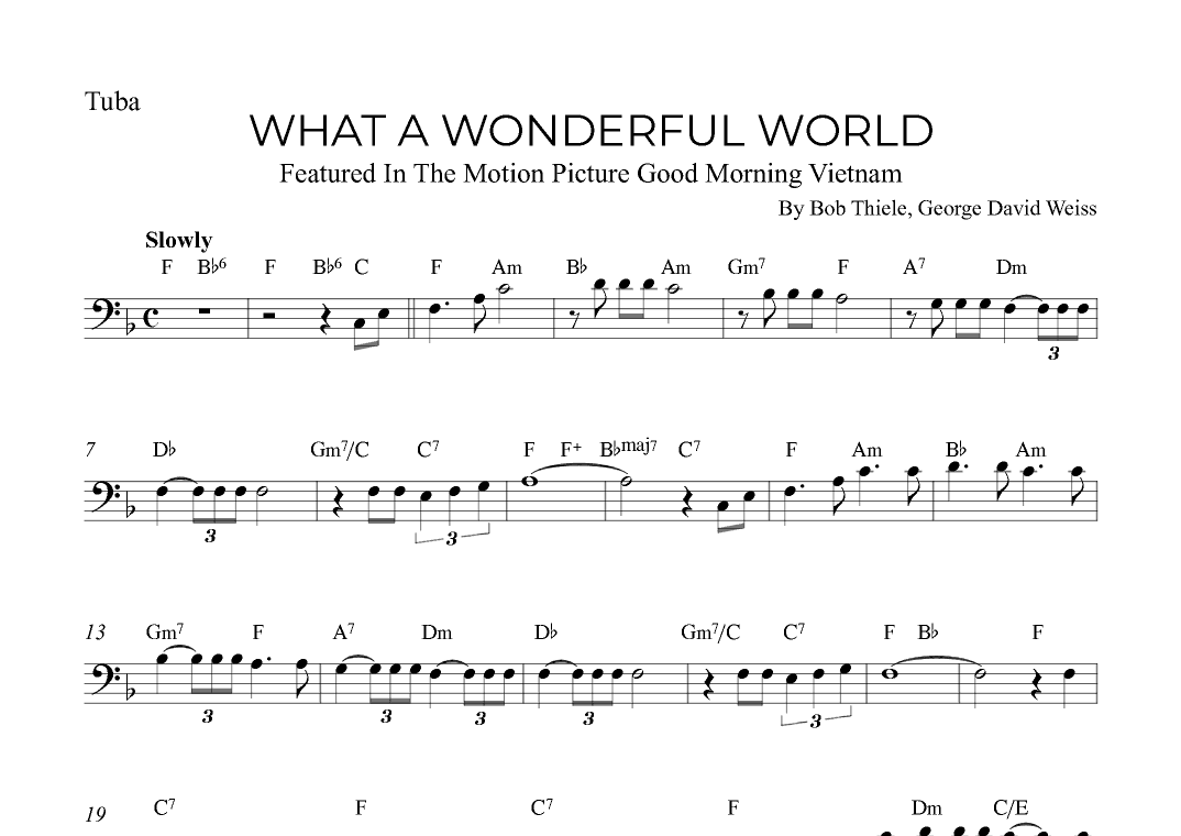 What A Wonderful World (arr. Alex Nunes Rodrigues)