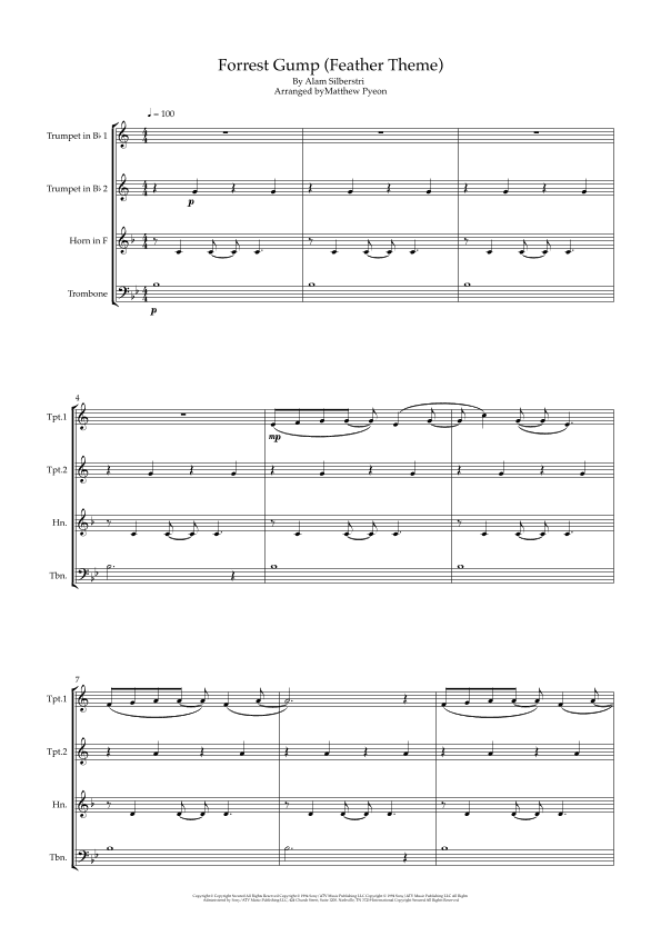 Forrest Gump - Main Title (feather Theme) (arr. Matthew pyeon)