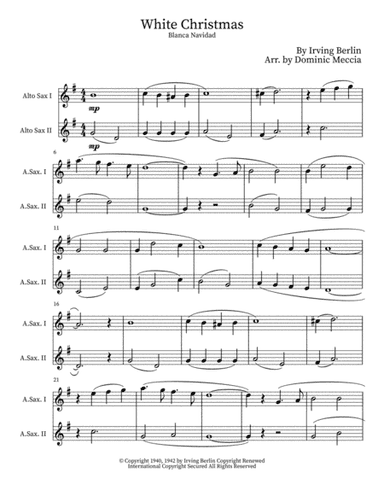 White Christmas (arr. Dominic Meccia)
