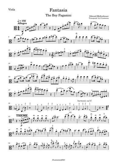 Fantasia: The Boy Paganini (arr. Josephine Lumanau)