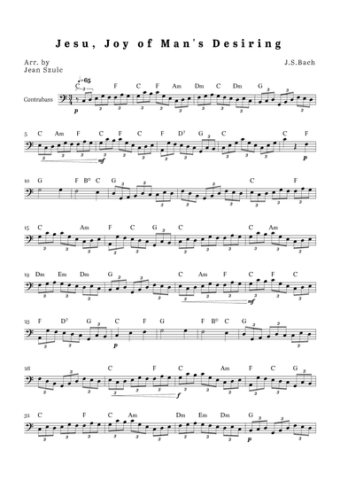 Jesu, Joy of Man's Desiring (arr. Jean Szulc)