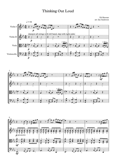 Thinking Out Loud (arr. Ian Anderson)