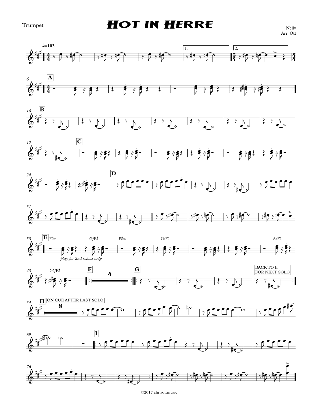 Hot In Herre (arr. Chris Ott)
