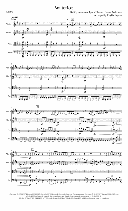 Waterloo (arr. Phyllis Hopper)