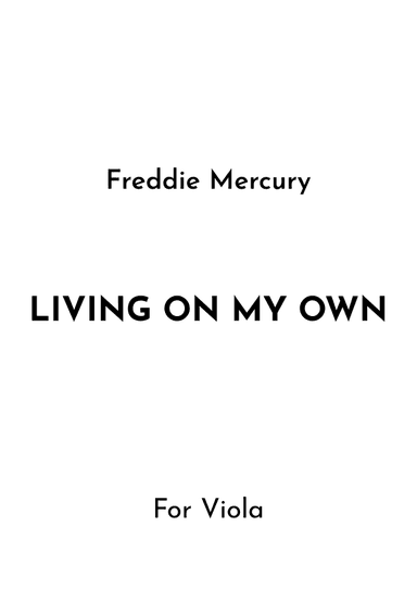 Living On My Own (arr. Jireh J.)