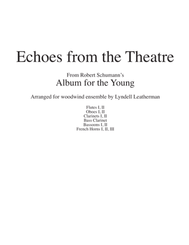 Echoes from the Theatre (arr. Lyndell Leatherman)