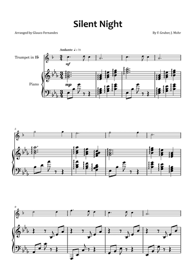 Silent Night - Trumpet and piano (arr. Glauco Fernandes)