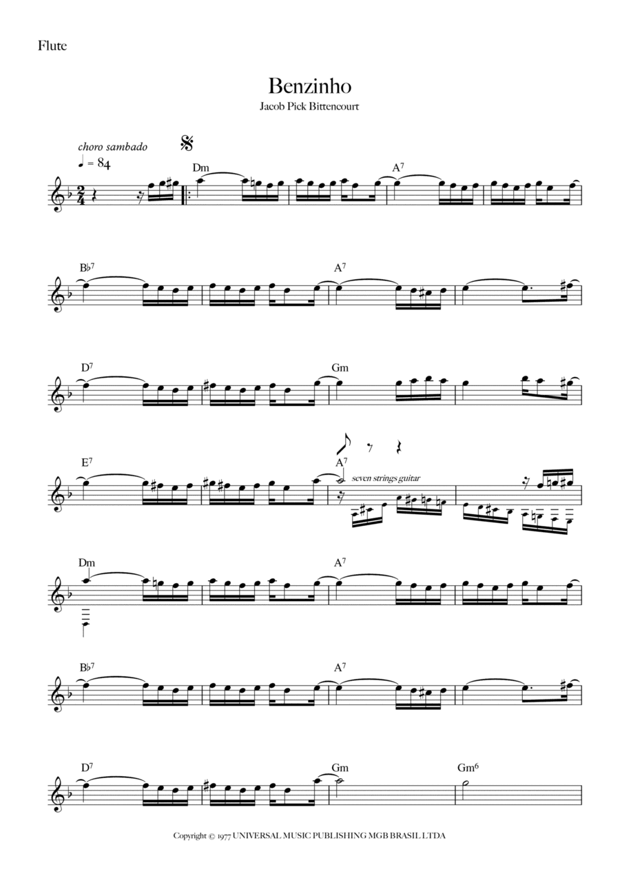 Benzinho (arr. Fabio Carrilho)