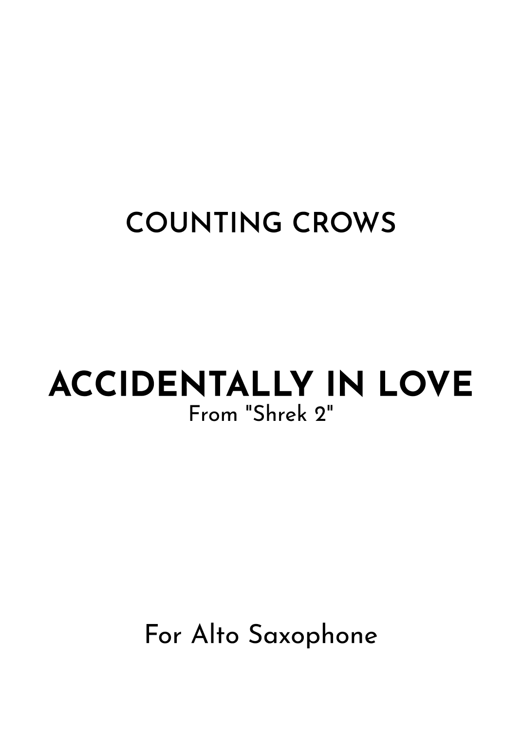Accidentally In Love (arr. Jireh J.)