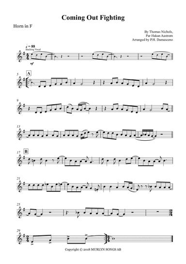 Coming Out Fighting (arr. P.H. Damasceno)