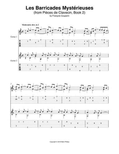 Les Barricades Mystérieuses (arr. Mark Phillips)