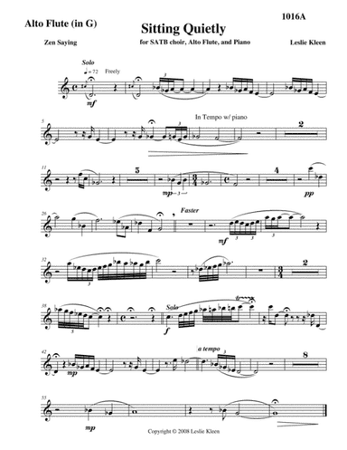 Sitting Quietly -flute/clarinet part